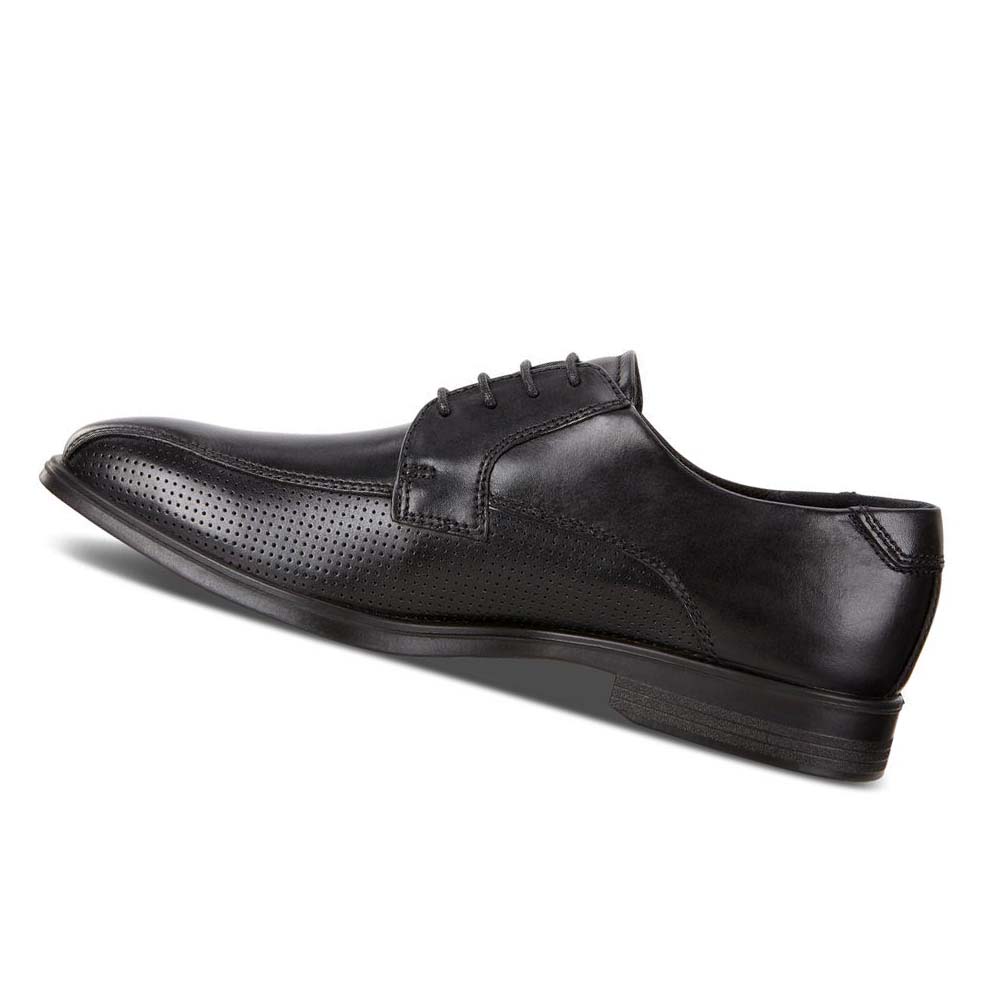 Men's Ecco Melbourne Dress Shoes Black | USA 520DFM